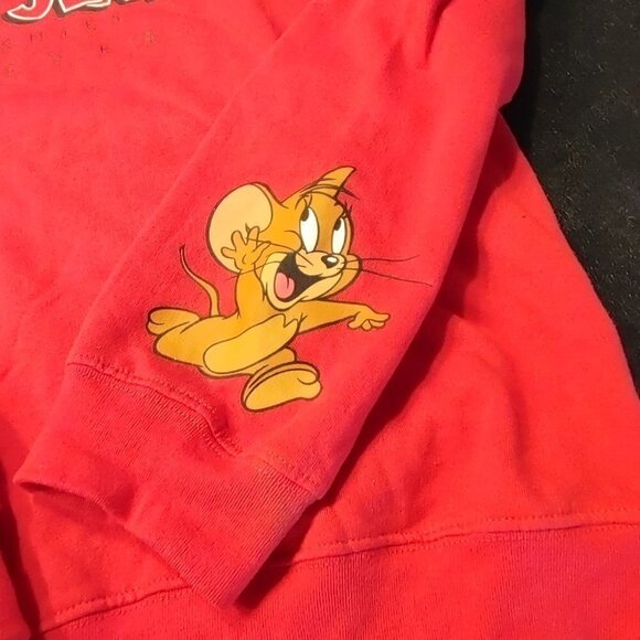Disney Tom & Jerry Crewneck Pullover Long Sleeve Red - Picture 4 of 10